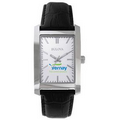 Bulova Men's Corporate Classic Silver Tone Watch W/ Leather Strap